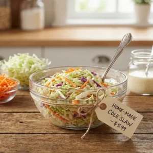 Home-made cole slaw