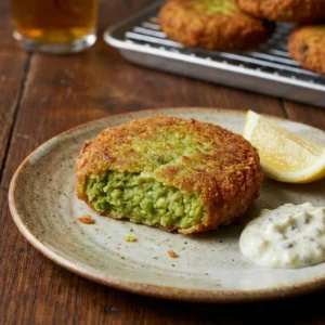 Mushy pea Fritter